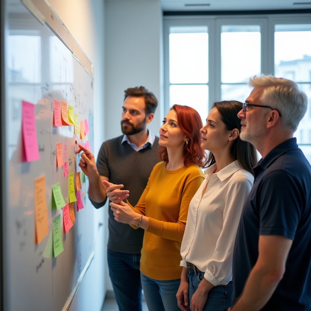 Workshop-Teilnehmer lernen Remote-Kommunikationsstrategien